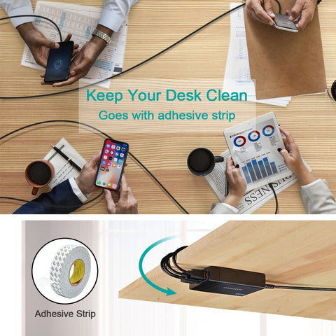 Choetech 3A+1C 72W Output ports wall charger