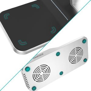 Choetech 4 in 1 MFI Wireless Charging Dock - Silver - Level UpLevel UpAdapter6971824974539