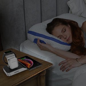 Choetech 4 in 1 MFI Wireless Charging Dock - Silver - Level UpLevel UpAdapter6971824974539