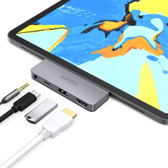 Choetech 4 in 1 USB C Dock For all usb C Devices - Grey HUB-M13-BK - Level UpLevel UpAdapter6971824974706