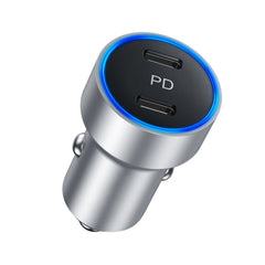 CHOETECH 40W 2-Port PD20W All Metal Fast Car Charger C0054-V2-SL - Level UpLevel UpCar Charger6971824979718