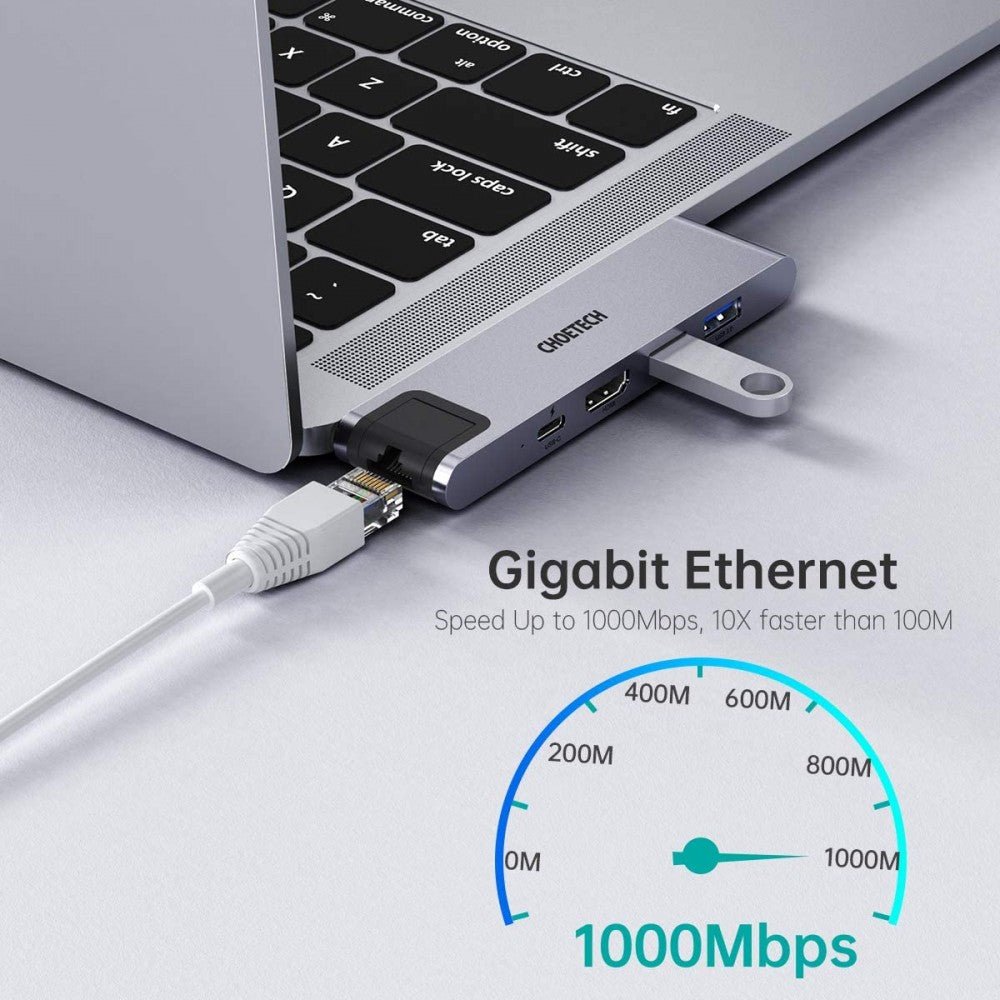 Choetech 7-in-1 USB-C Multiport Adapter HUB-M24 - Level UpLevel UpAdapter6971824976878