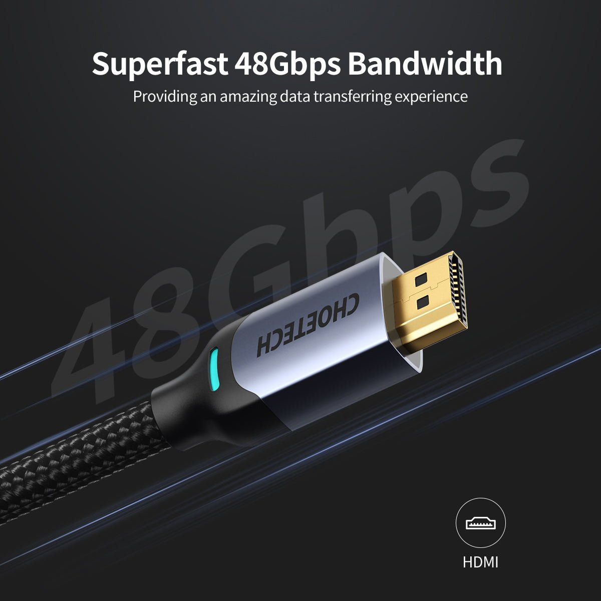 Choetech 8K 2M HDMI to HDMI Cable - Black XHH01 - Level UpLevel UpCables6971824976281