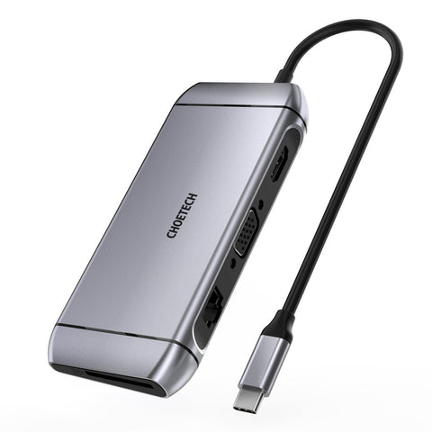 Choetech 9 in 1 USB C HUB - Silver HUB-M15
