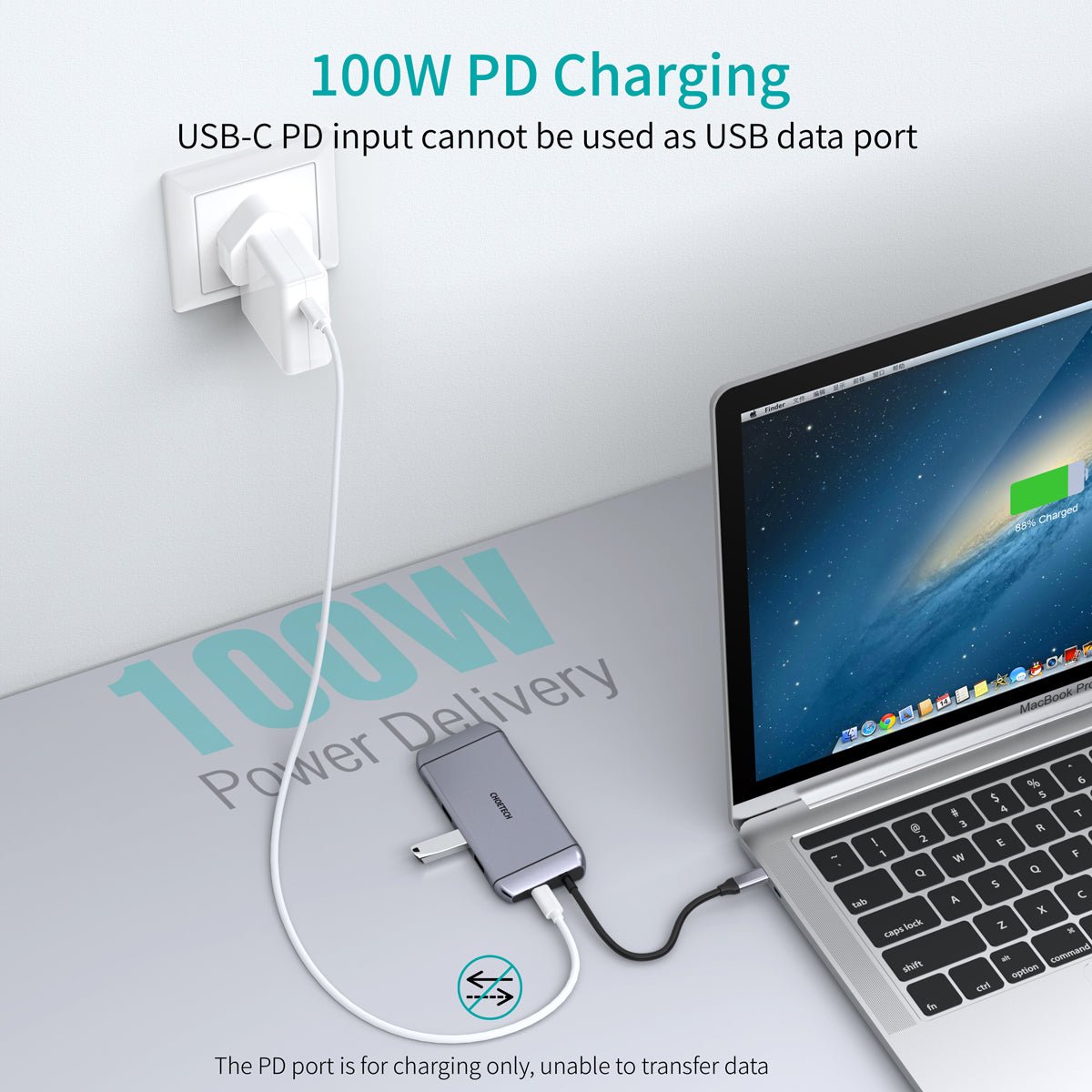 Choetech 9 in 1 USB C HUB - Silver HUB-M15 - Level UpLevel UpAdapter6971824975055