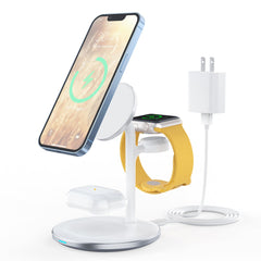 Choetech Magleap Duo 3in1 Magnetic wireless charger station for iPhone 12/13/14 series,AirPods Pro with Iwatch holder - Level UpLevel UpAdapter6932112101853