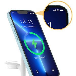 Choetech Magleap Duo 3in1 Magnetic wireless charger station for iPhone 12/13/14 series,AirPods Pro with Iwatch holder - Level UpLevel UpAdapter6932112101853