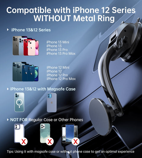 Choetech Magnatic Car Mount - Black