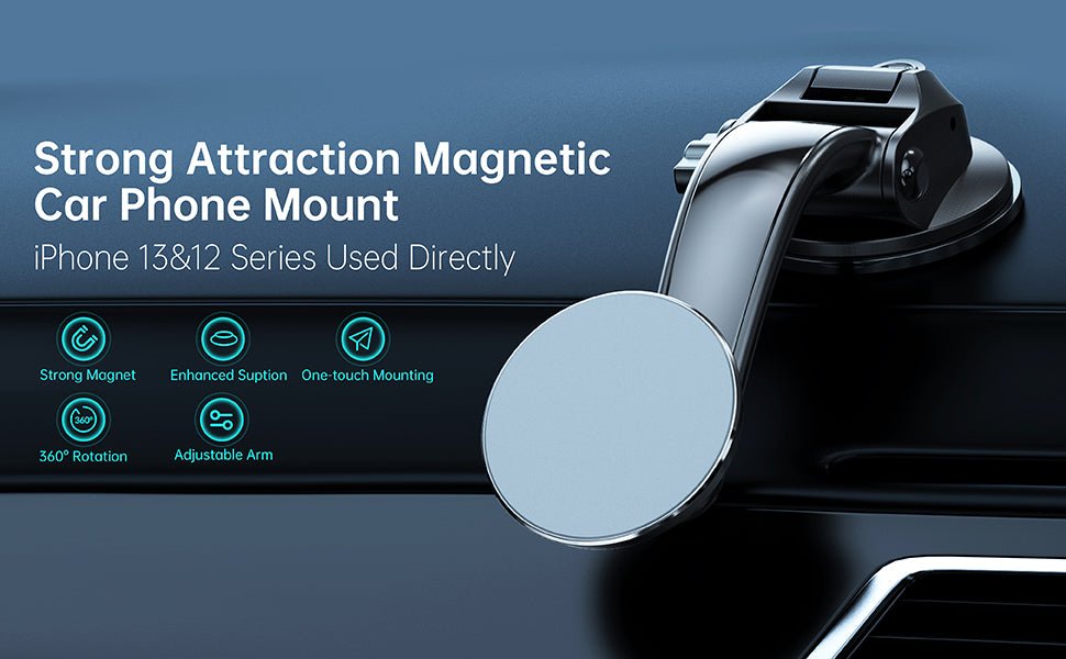 Choetech Magnatic Car Mount - Black - Level UpLevel UpCar Mount6932112100207