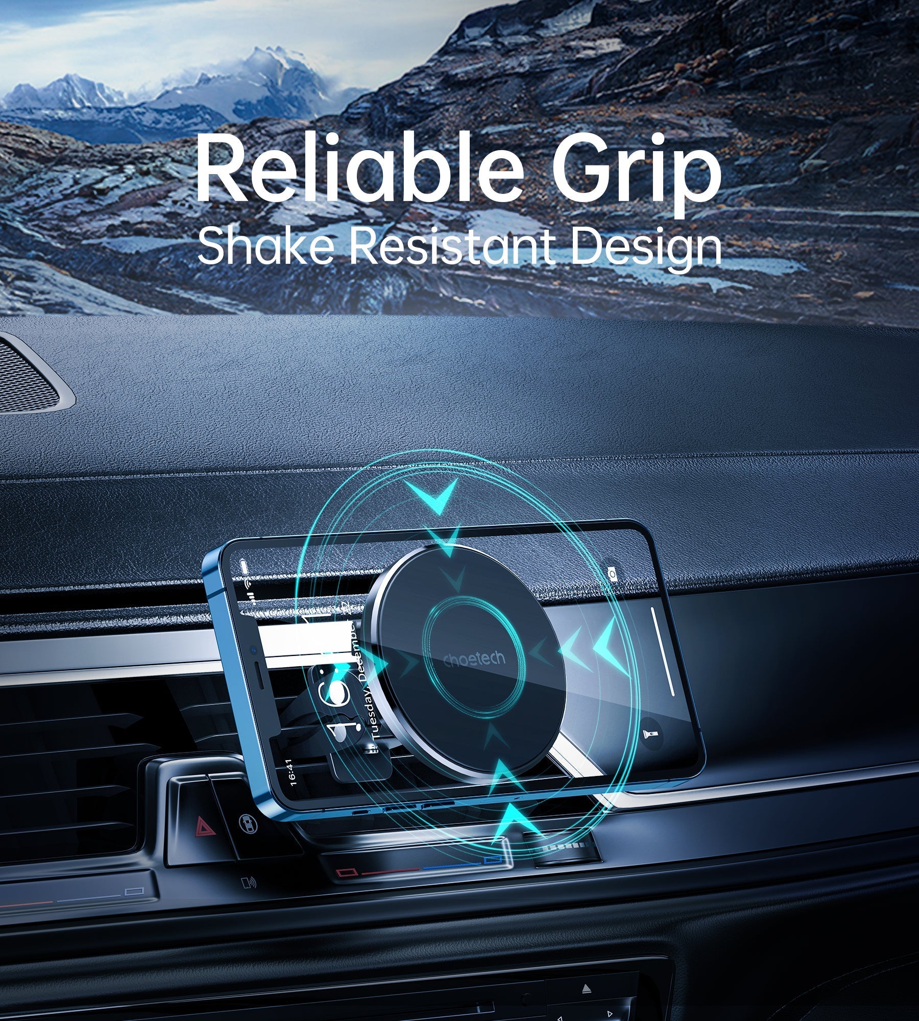 Choetech MagSafe Car Holder AT0004-BK - Level UpLevel UpCar Mount6971824978209