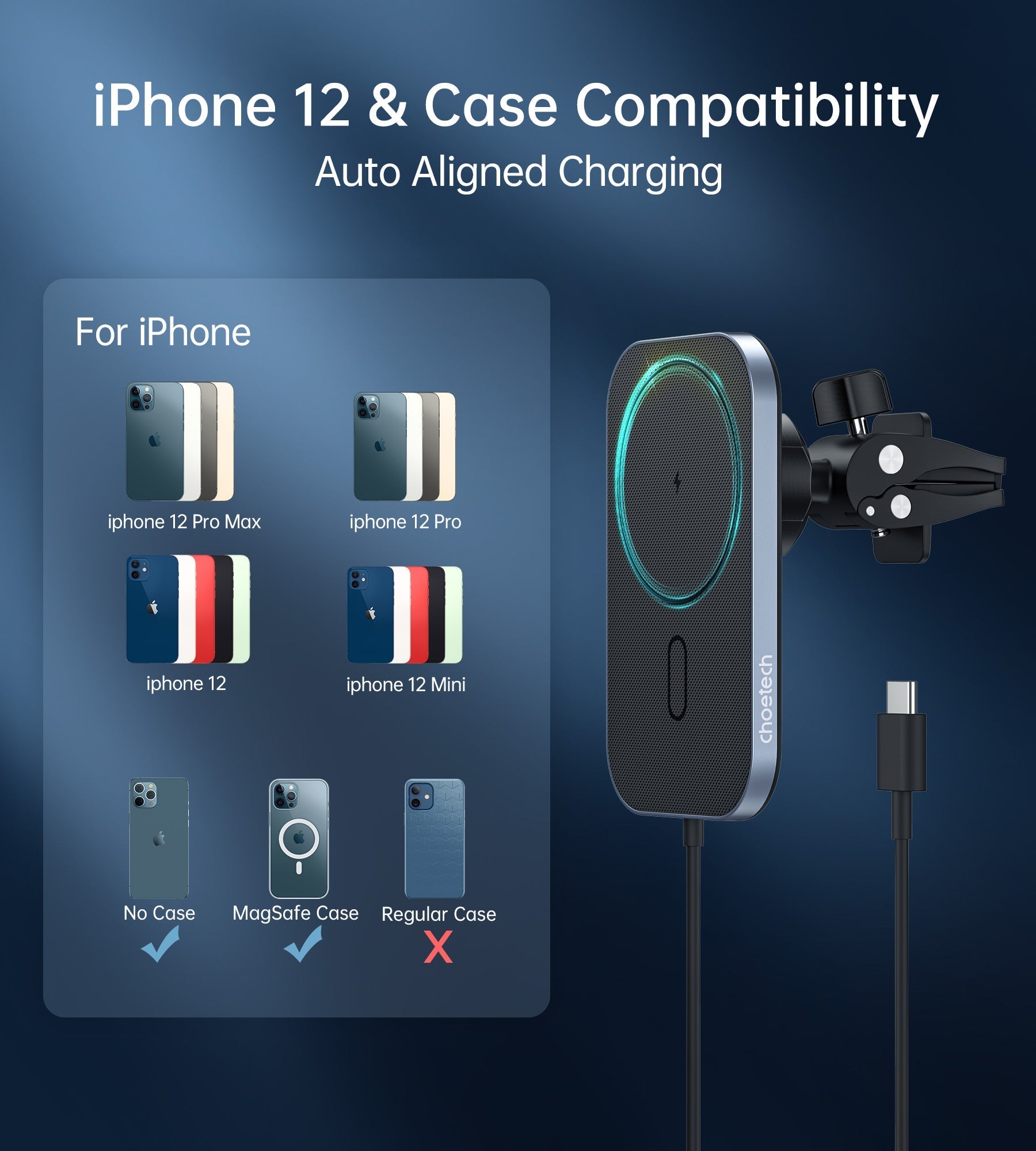 CHOETECH Magsafe Car Phone Mount - Level UpLevel UpCar Mount6971824973174