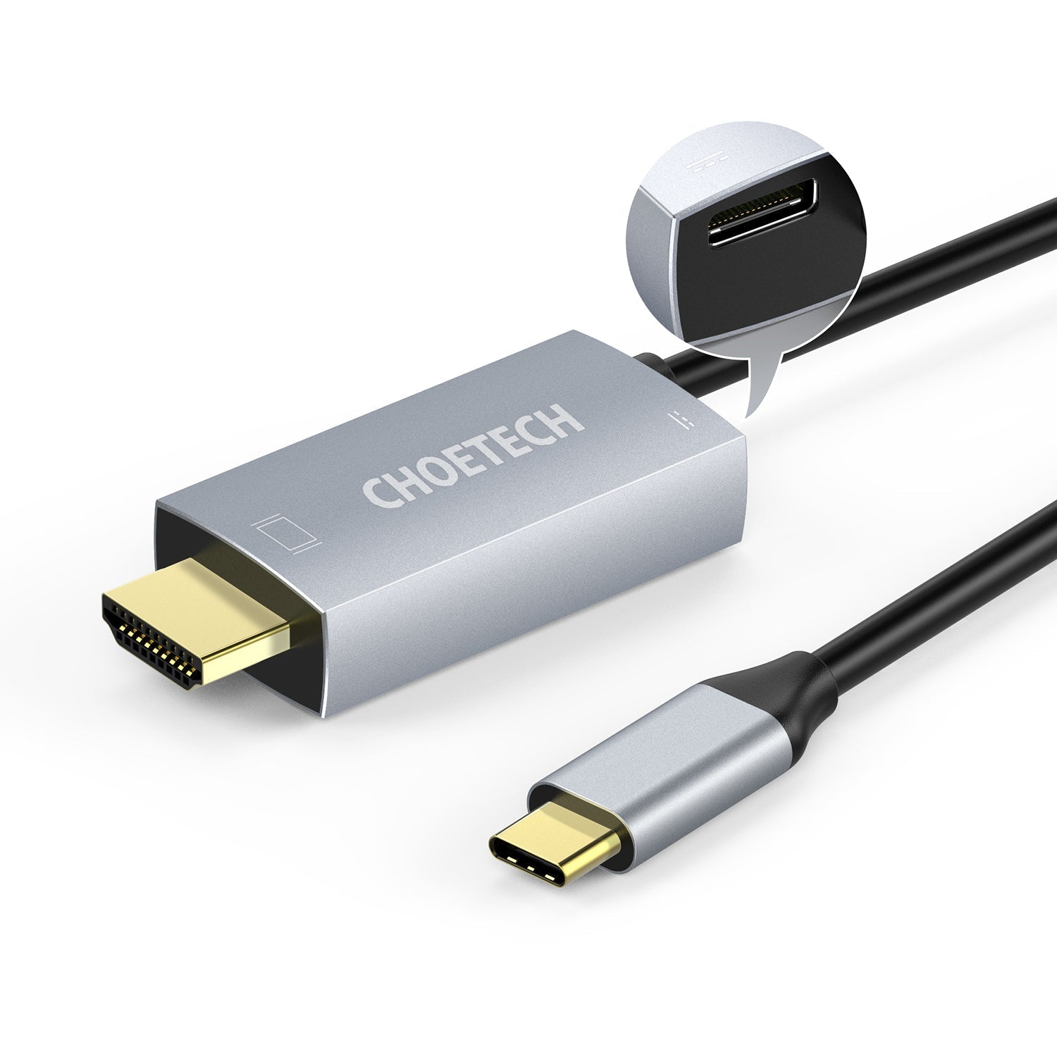 CHOETECH USB-C to HDMI Cable with PD Charging XCH-M180 - Level UpLevel UpHDMI AdapterX0019ZQUOX