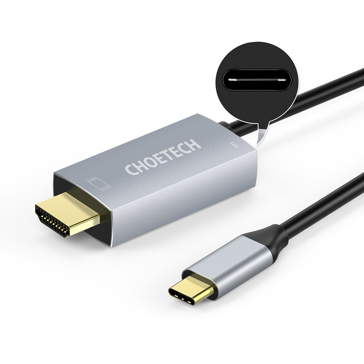 CHOETECH USB-C to HDMI Cable with PD Charging XCH-M180 - Level UpLevel UpHDMI AdapterX0019ZQUOX