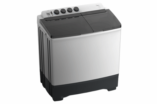 Midea 9KG Capacity, Twin Tub Washing Machine, White - MT100W90/W-GCC