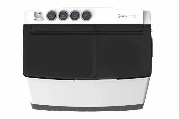Midea 9KG Capacity, Twin Tub Washing Machine, White - MT100W90/W-GCC