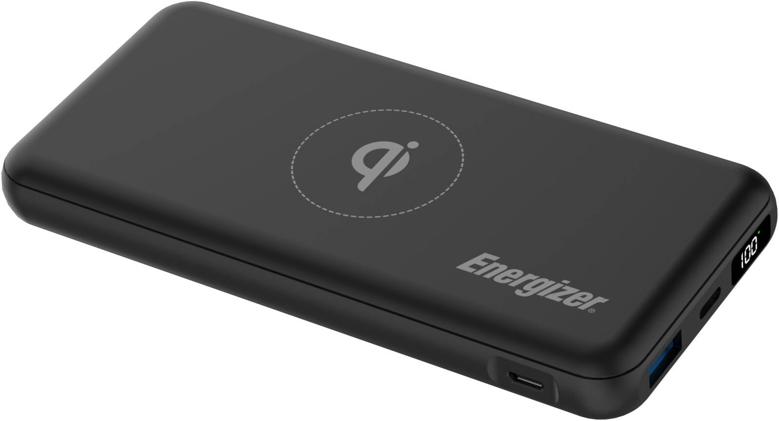 Energizer QE10008PQ_BK, 10000 mAh Wireless Fast Charging Power Bank - Black