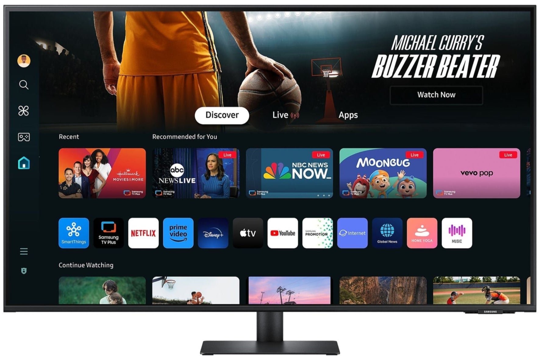 Samsung M70D 32", 4K,4MS,VA,60HZ Flat Gaming Monitor  LS32DM702UMXUE