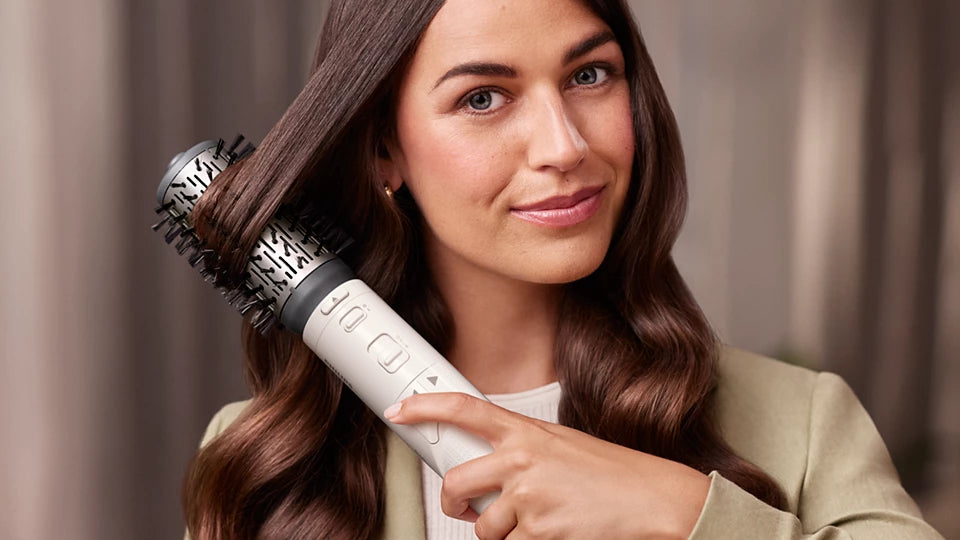 Philips, 7000 Series Air Styler 1000W – Rotating ThermoBrush with Ionic Care, 30mm & 50mm Brushes for Volume & Shine