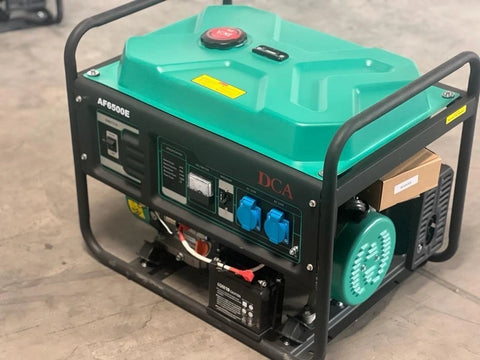 DCA 5000W Gasoline Generator Electric Starter
