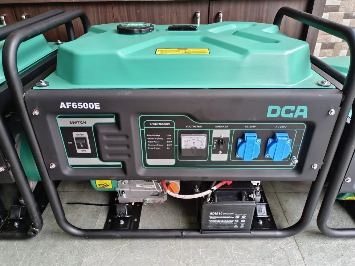 DCA 5000W Gasoline Generator Electric Starter