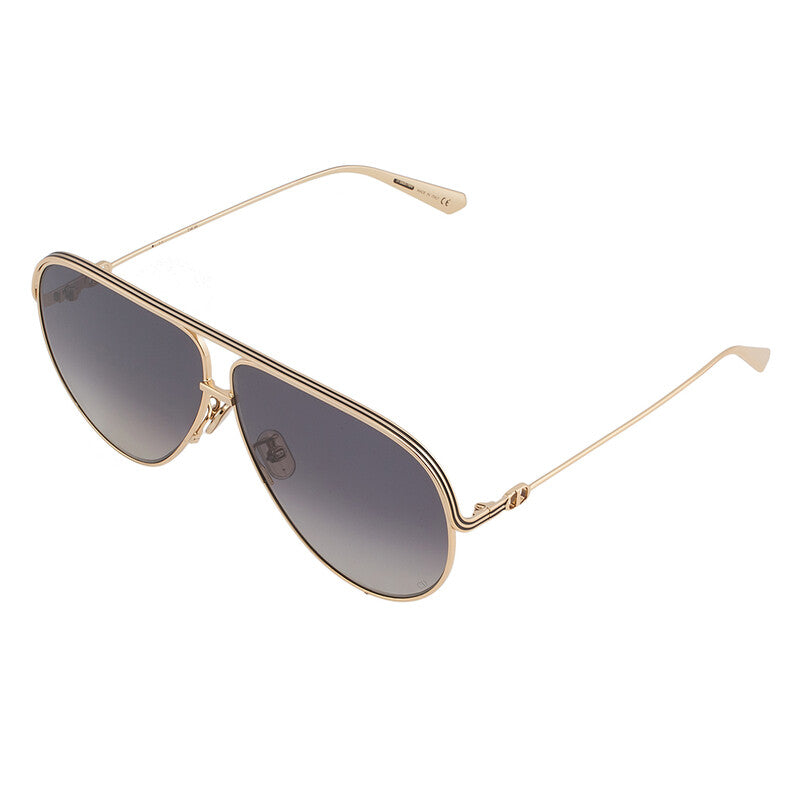 Dior Grey Shaded Pilot Ladies Sunglasses