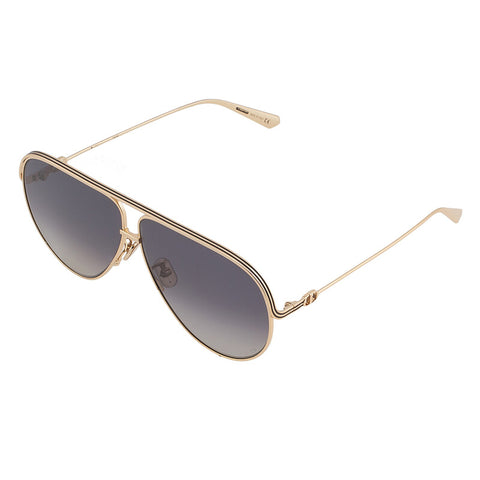 Dior Grey Shaded Pilot Ladies Sunglasses