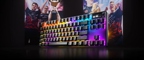 ستيل سيريس لوحة مفاتيح الألعاب الميكانيكية اللاسلكية أبيكس برو تي كي إل (2023) - تصميم امريكي