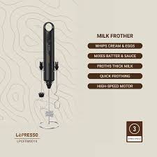 LePresso 3 In 1 Frother - Black