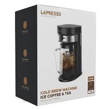 LePresso Cold Brew Machine Ice Coffee & Tea - Black