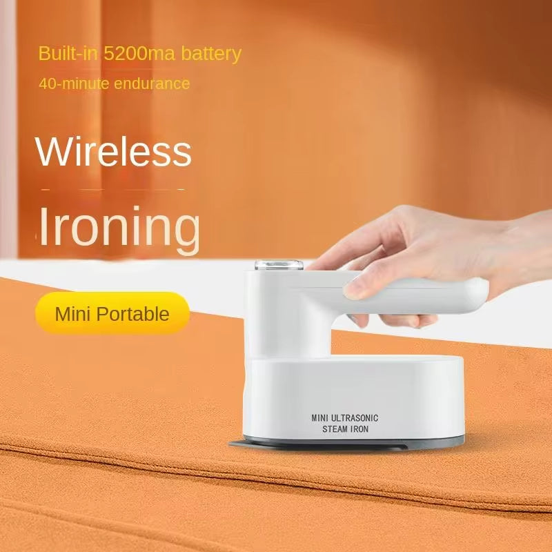 Rechargeable Cordless Mini Steam Iron with Dual Temperature Control – 5200 mAh