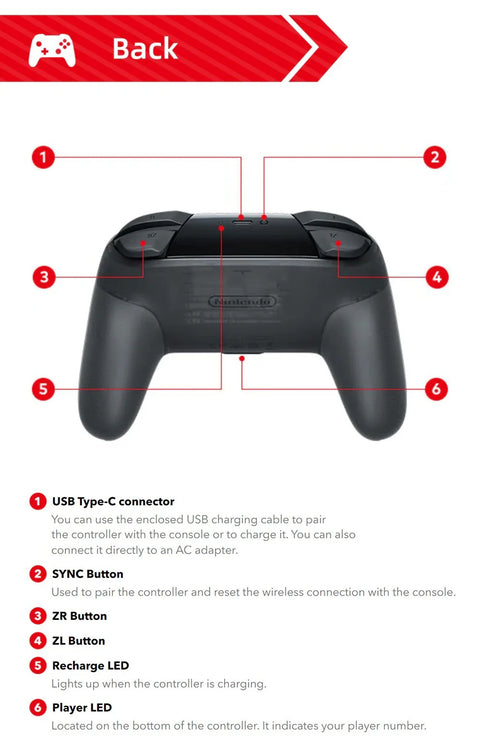 Nintendo Switch Pro Controller The Legend of Zelda: Tears of the Kingdom Edition