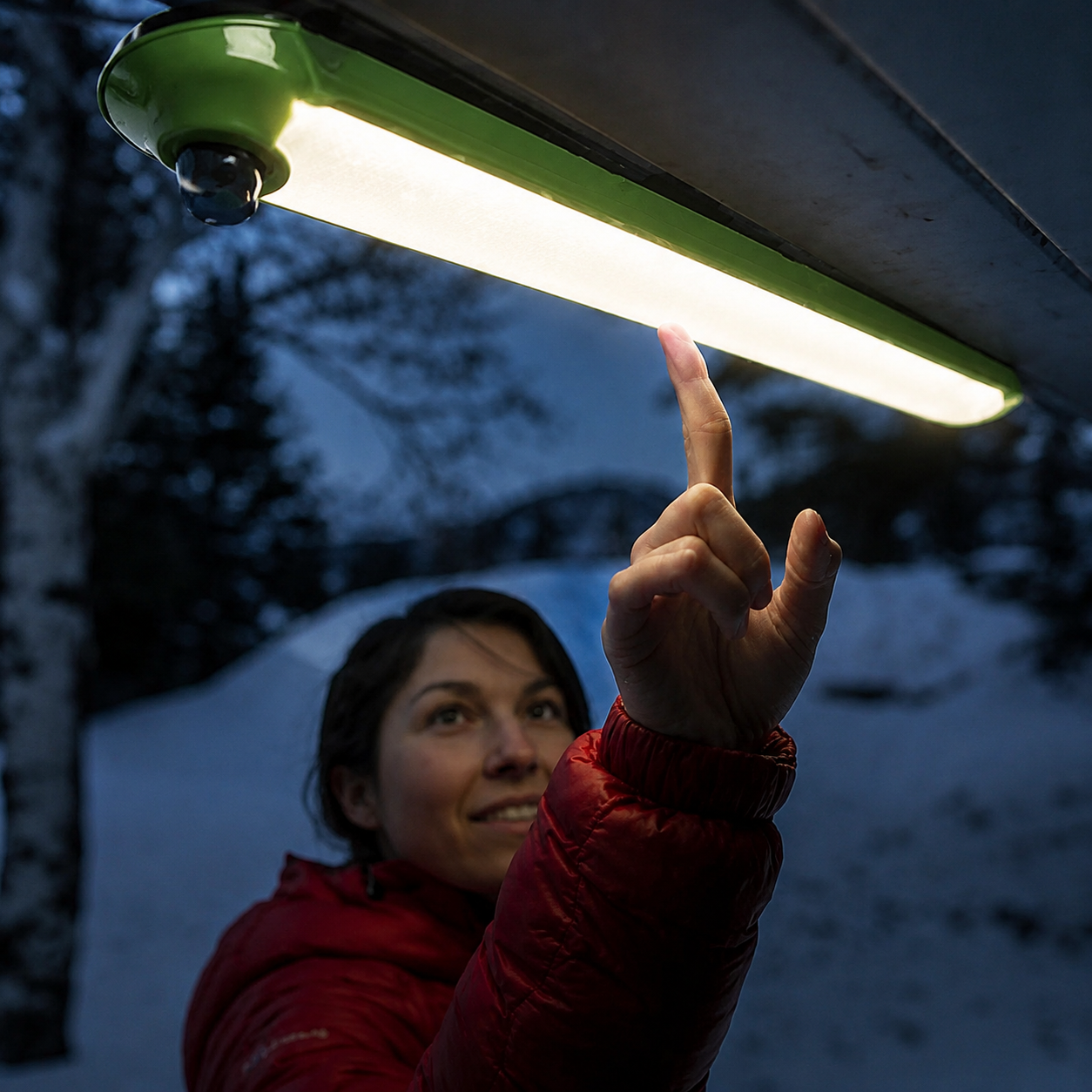 1200-Lumen Inflatable USB LED Camping Tent Light with Magnetic Mount – 65 cm
