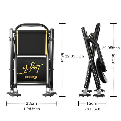 LingTe Adjustable Folding Fishing Chair with Padded Backrest & Carry Bag