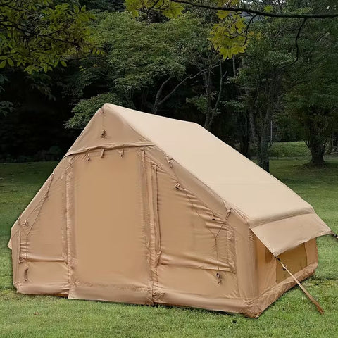 Inflatable Waterproof Family Camping Tent with Manual Air Pump – 6–8 Persons