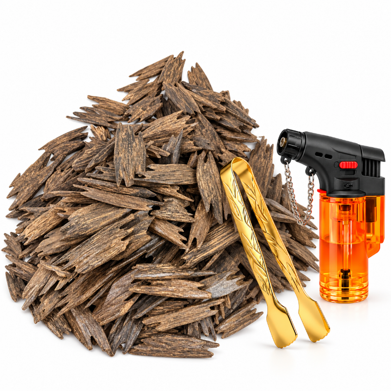 Bundle - Rawad Kalamantan Incense 1 Tola + Tong + Lighter