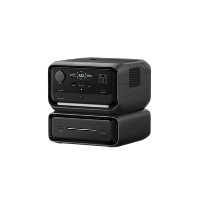EcoFlow River 3 Plus Power Station 600W 286Wh Solar Battery + EcoFlow River 3 Plus Smart Extra Battery EB300