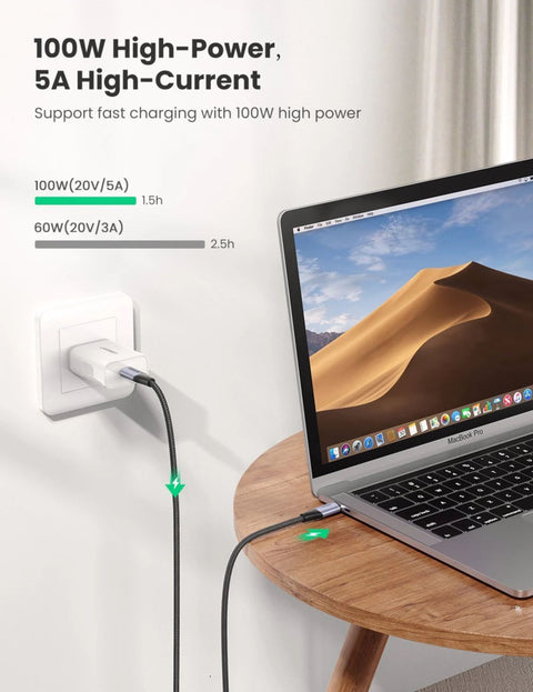 UGREEN USB-C to USB-C 3.2 Gen 2 Cable Black 1m (US355)