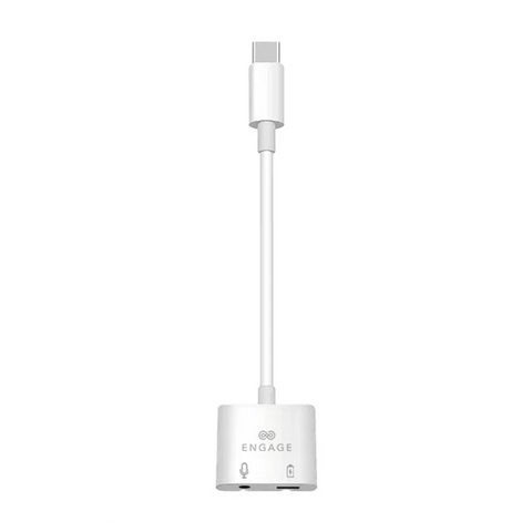 Engage, USB-C To USB-C & 3.5mm Adapter Cable (Charge + Audio)