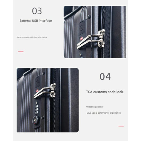 BEKE, ES06 Smart Electric LCD Display Suitcase