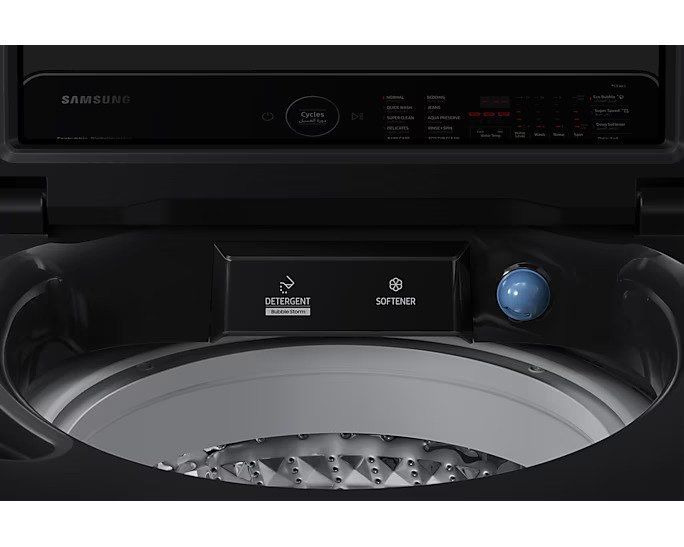 Samsung, 13kg Top Load Washing Machine with EcoBubble, Digital Inverter & SmartThings – Black Caviar