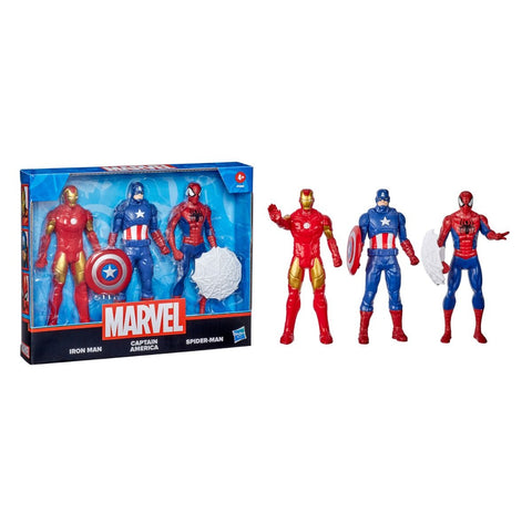 Hasbro F1394, Marvel Action Figure Toy 3-Pack, 6-inch Figures
