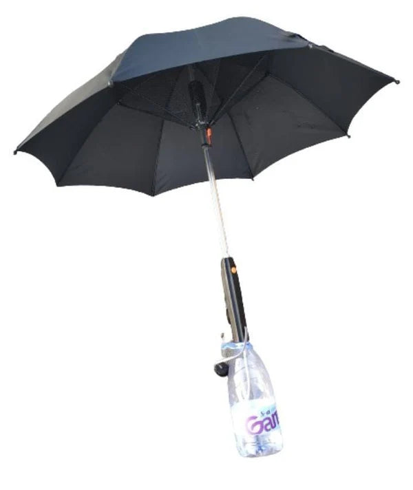 UV Protection Walking Umbrella with Spray and Fan, Windproof Ventilated Rain Umbrella