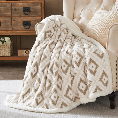 Wajade Premium Sherpa Fleece Blanket – Double-Sided Fluffy Warm Throw,Size 200 × 230 cm
