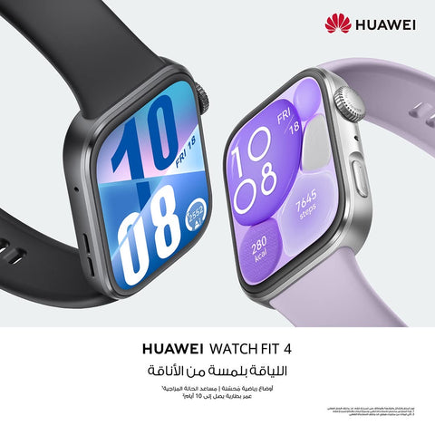 Huawei Watch Fit 4 – Smart Fitness Watch with AMOLED Display, Heart Rate & Sleep Tracking.