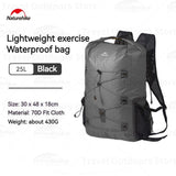 Naturehike Far Mountain Lightweight Shoulder Waterproof Bag - Graphite Black (25L)