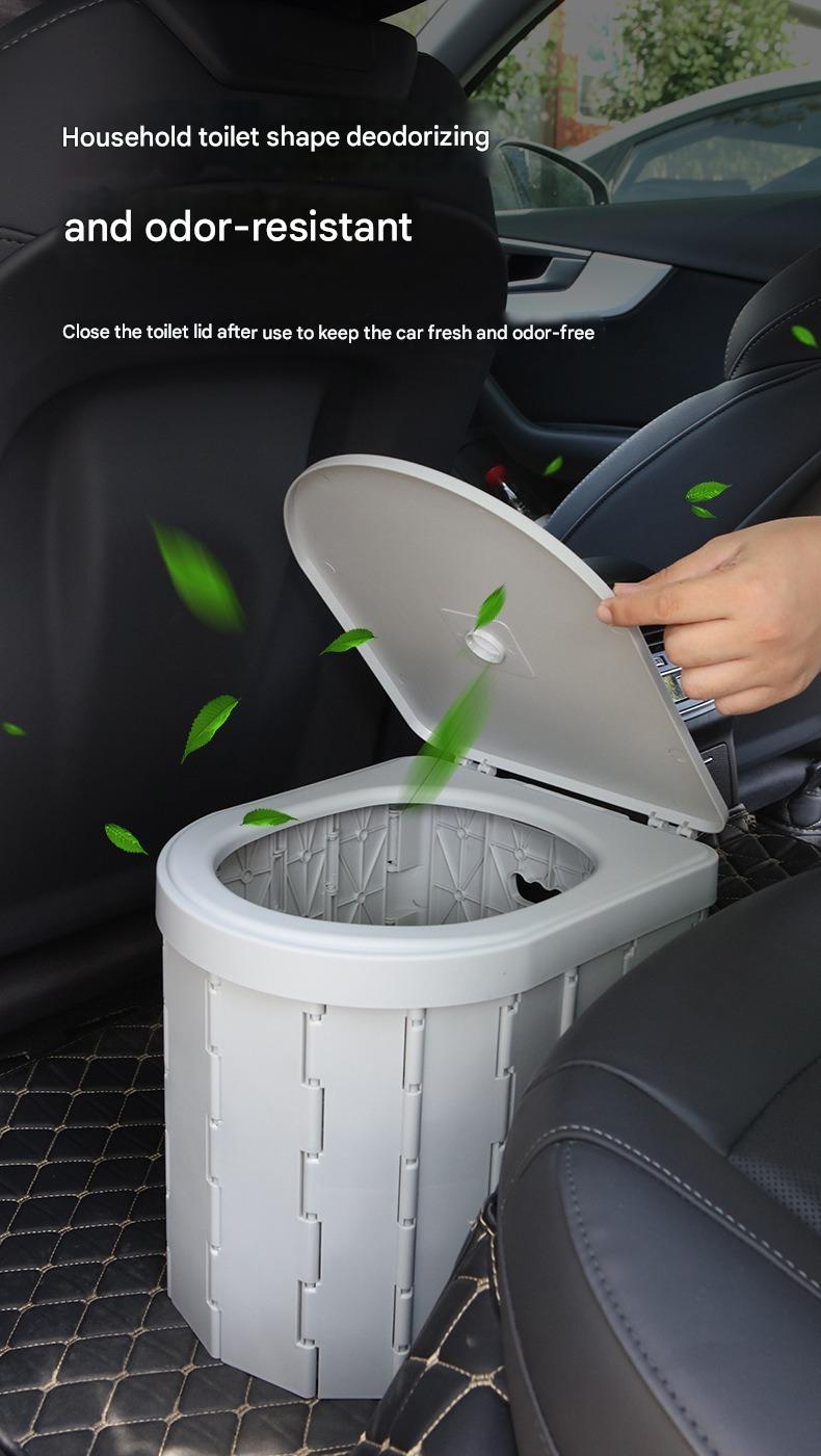 Portable Foldable Toilet Bucket & Trash Can for Outdoor & Camping