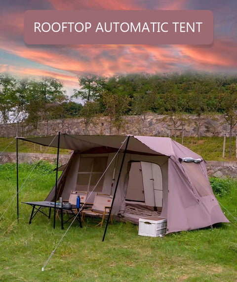 Chanodug Quick-Open Waterproof Camping Tent for 6–8 Persons – 4 × 2.8 m