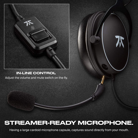 Fnatic REACT Gaming Headset for Esports with 53mm Drivers (AUX) for PC, PS4, PS5, XBOX