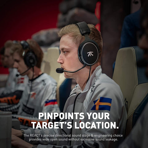 Fnatic REACT Gaming Headset for Esports with 53mm Drivers (AUX) for PC, PS4, PS5, XBOX