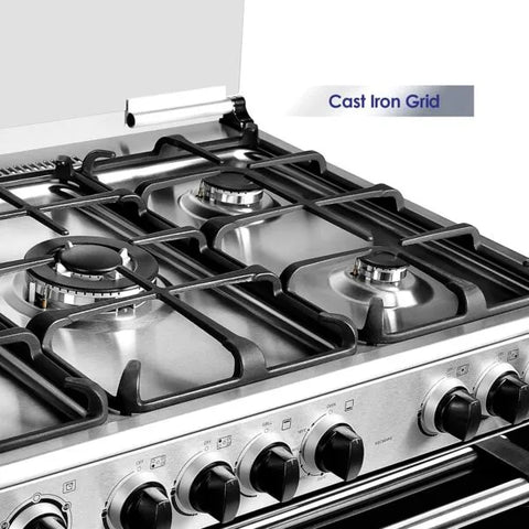 IGNIS Gas Cooker 100x60, 5 Burners, Full Safety, Stainless Steel